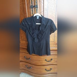 Ann Taylor Sheer Blouse and Camisole Set Size 4/6